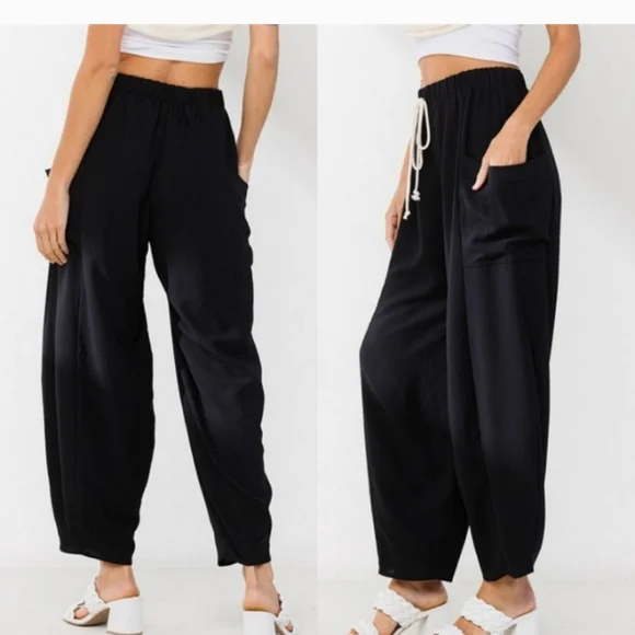 DRAWSTRING CARGO PANTS - Picture 3 of 3